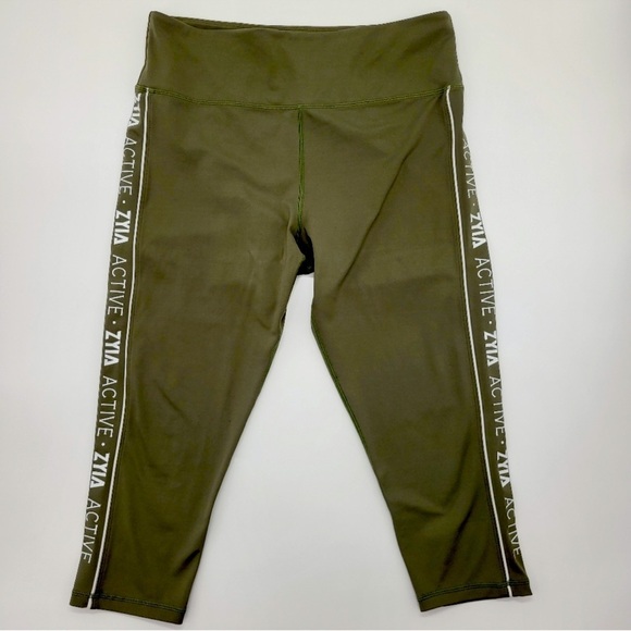 ZYIA Pants - Ziva Active Olive Green Leggings - 6 8 capri workout pants designer gym